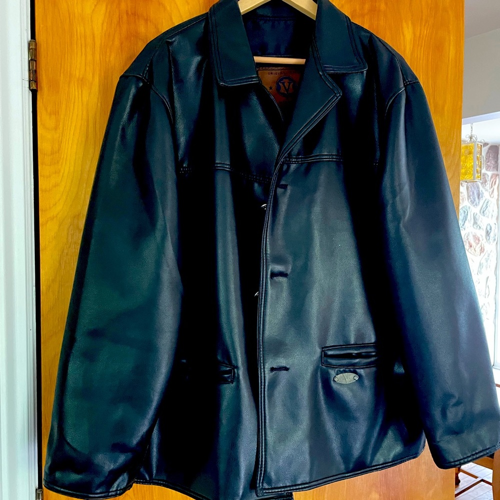 Faux leather jacket
